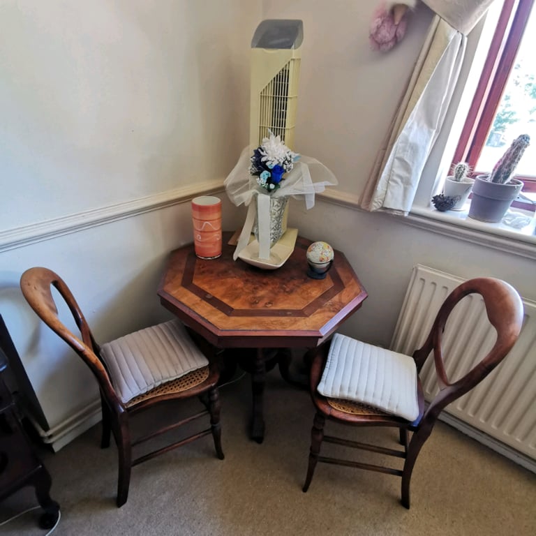 image for Antique Octagonal Table and Chairs