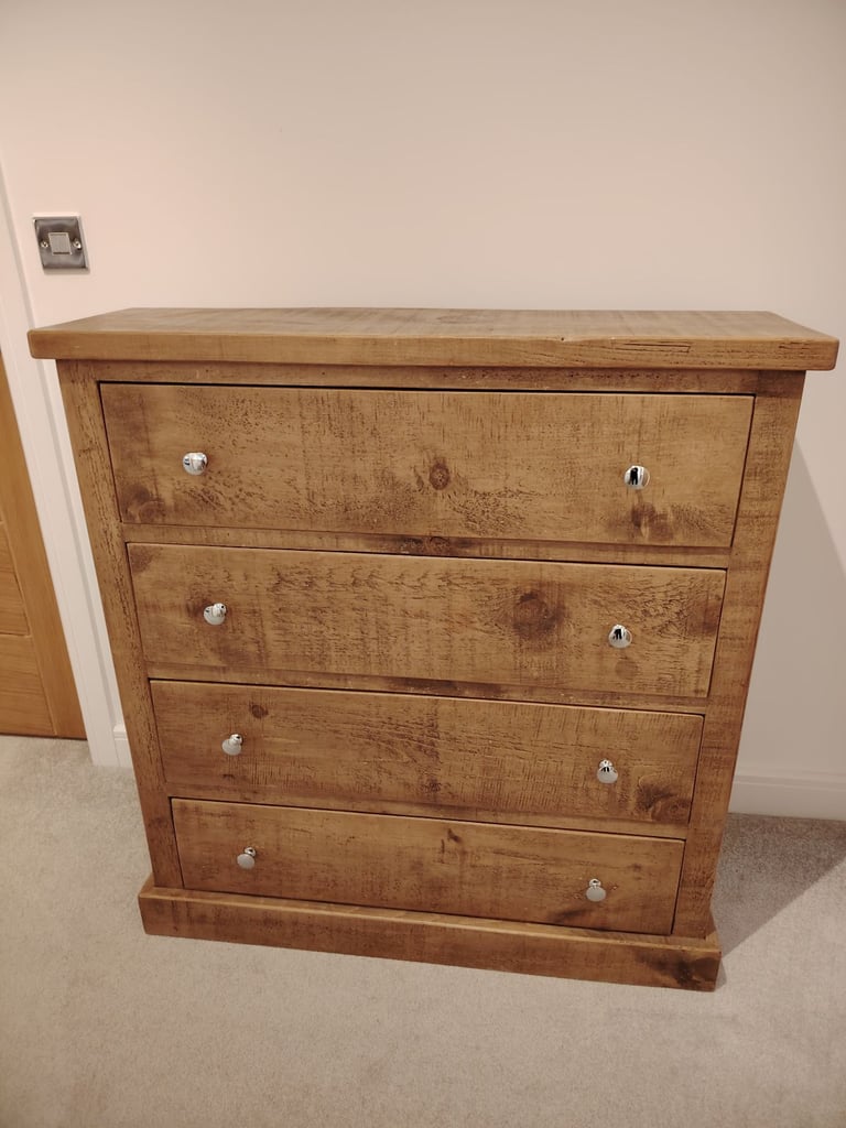 Chest of drawers, rustic pine