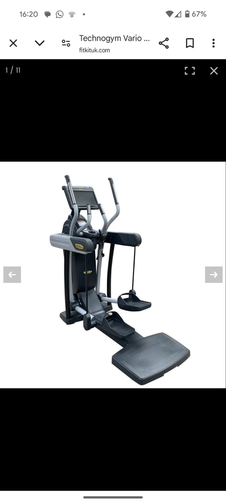Technogym Vario Touch screen crosstrainer 