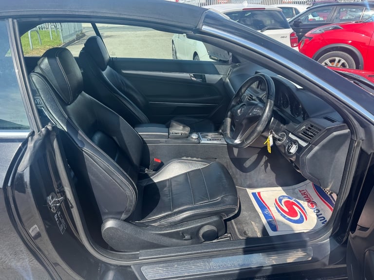 2010 10 MERCEDES E350 3.0 CDi V6 SPORT BLUEEFFICIENCY AUTOMATIC CABRIOLET .BLACK