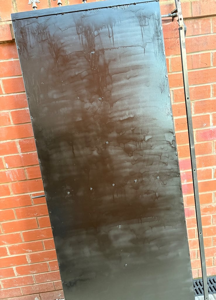 image for Metal sheeted outdoor garden gate