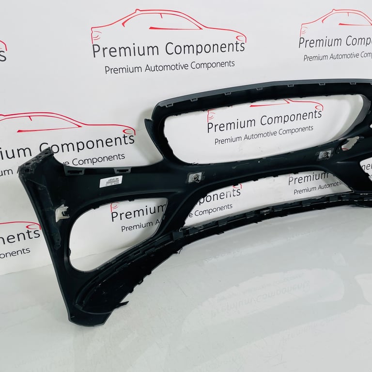 Mercedes C Class Front Bumper Skin Genuine Grey W205 Amg Line 2014 - 2018 [am1]