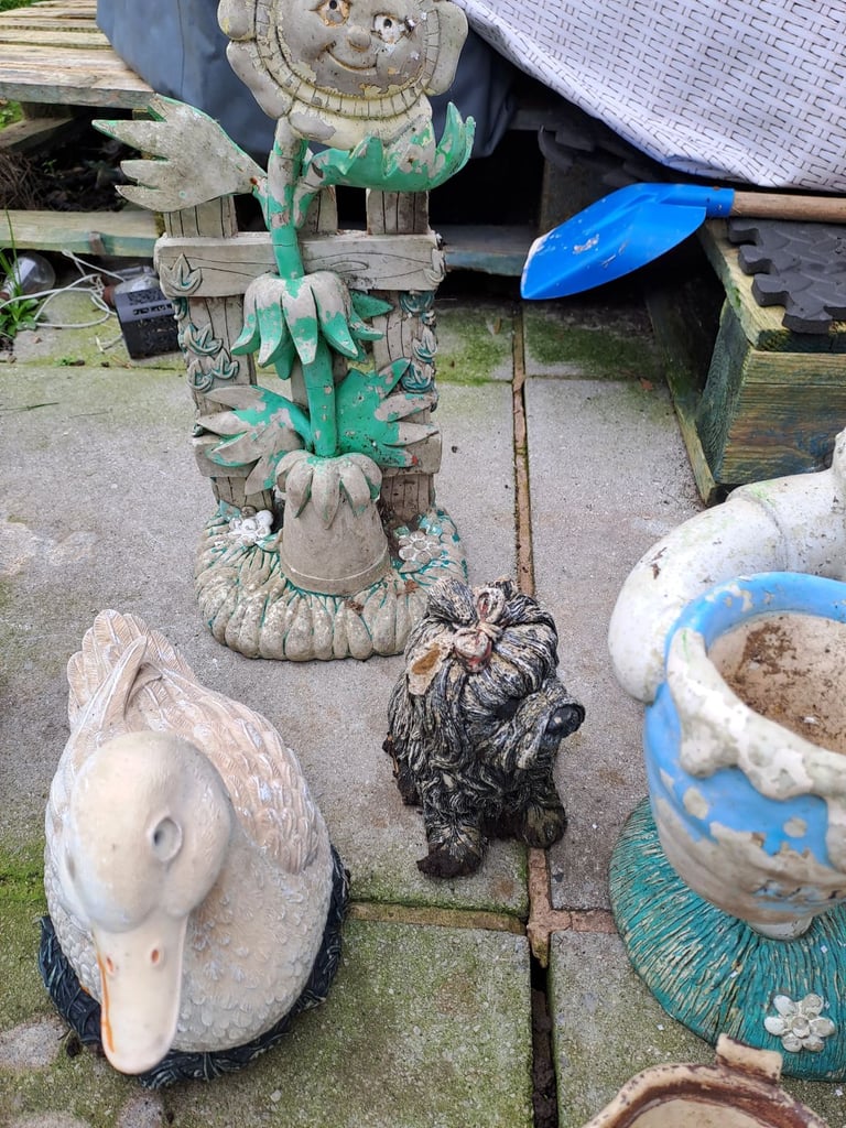Various 16  garden statues and sizes see photos 