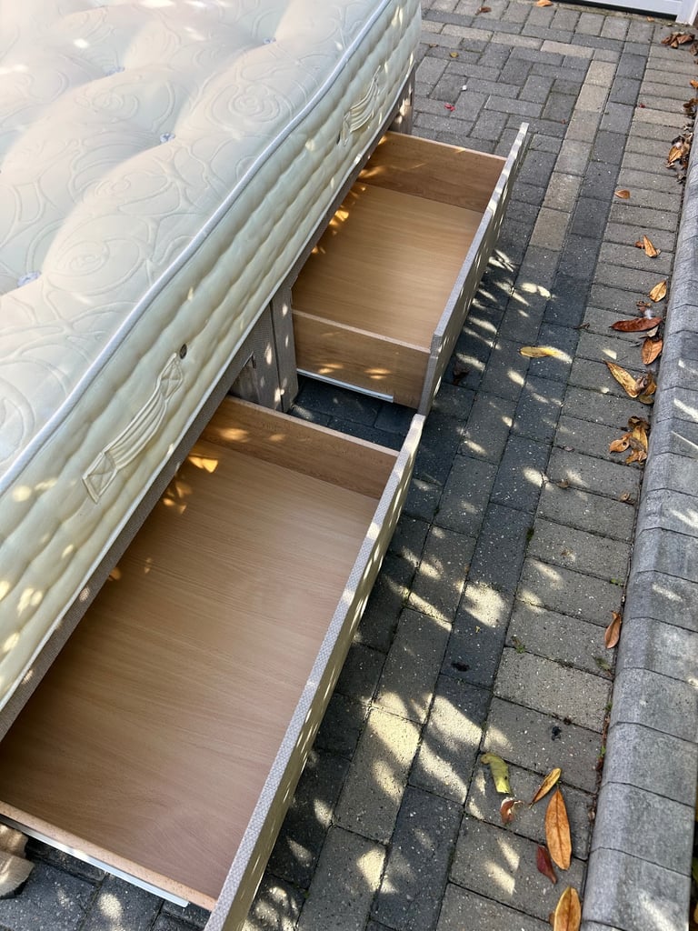 double bed with storage