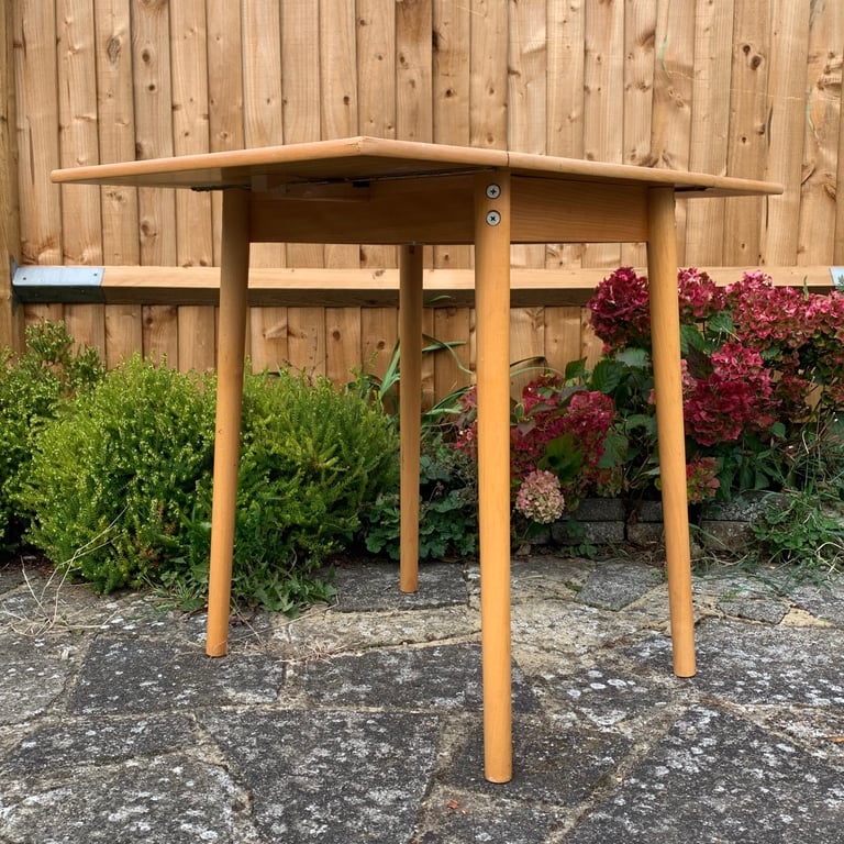 Vintage Formica Drop Leaf Dining Table 