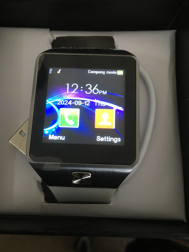 image for REDUCED - NEW - White Smart Watch Mobile Phone
