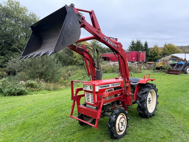 YANMAR YM1500D 4WD TRACTOR WITH FRONT LOADER/ BUCKET ** WATCH VIDEO *** 15HP ** 835 Hours
