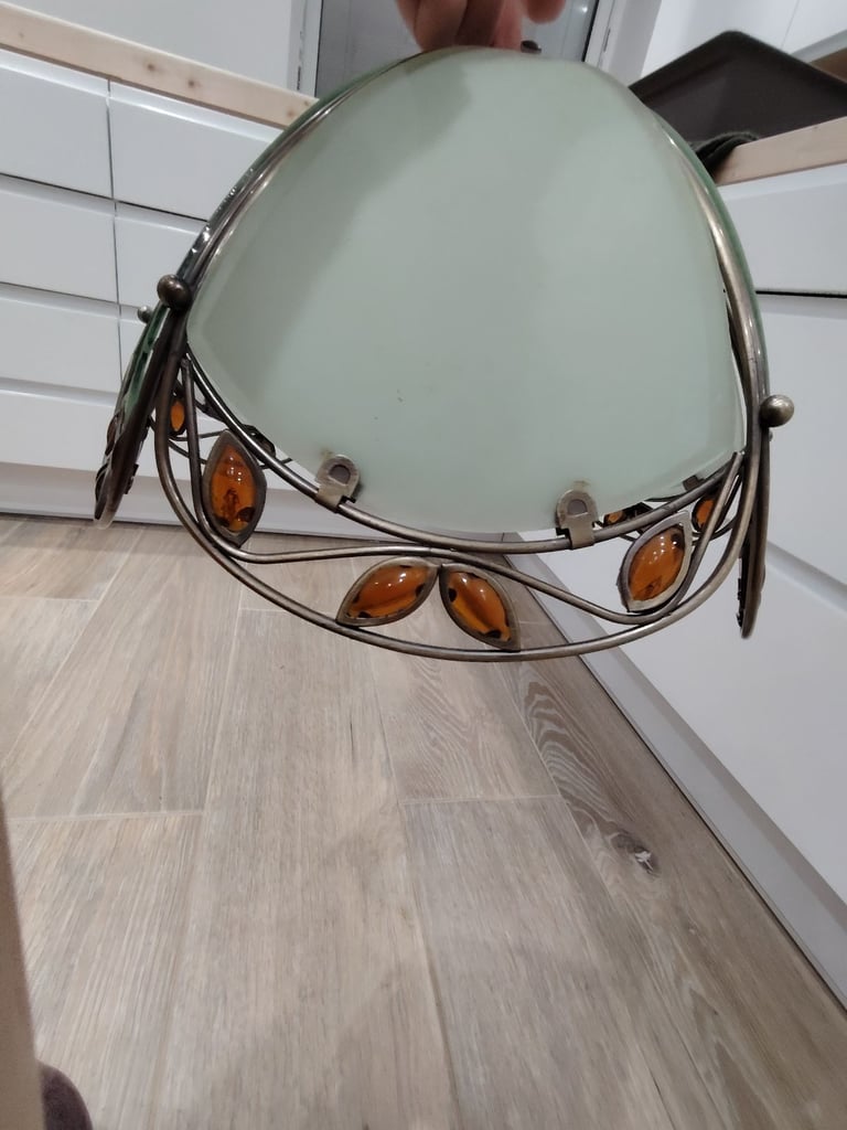 Beautiful Frosted glass lampshade  30 cm diameter