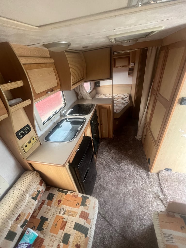 2007 elddis fixed bed 4 berth caravan cheap caravan 