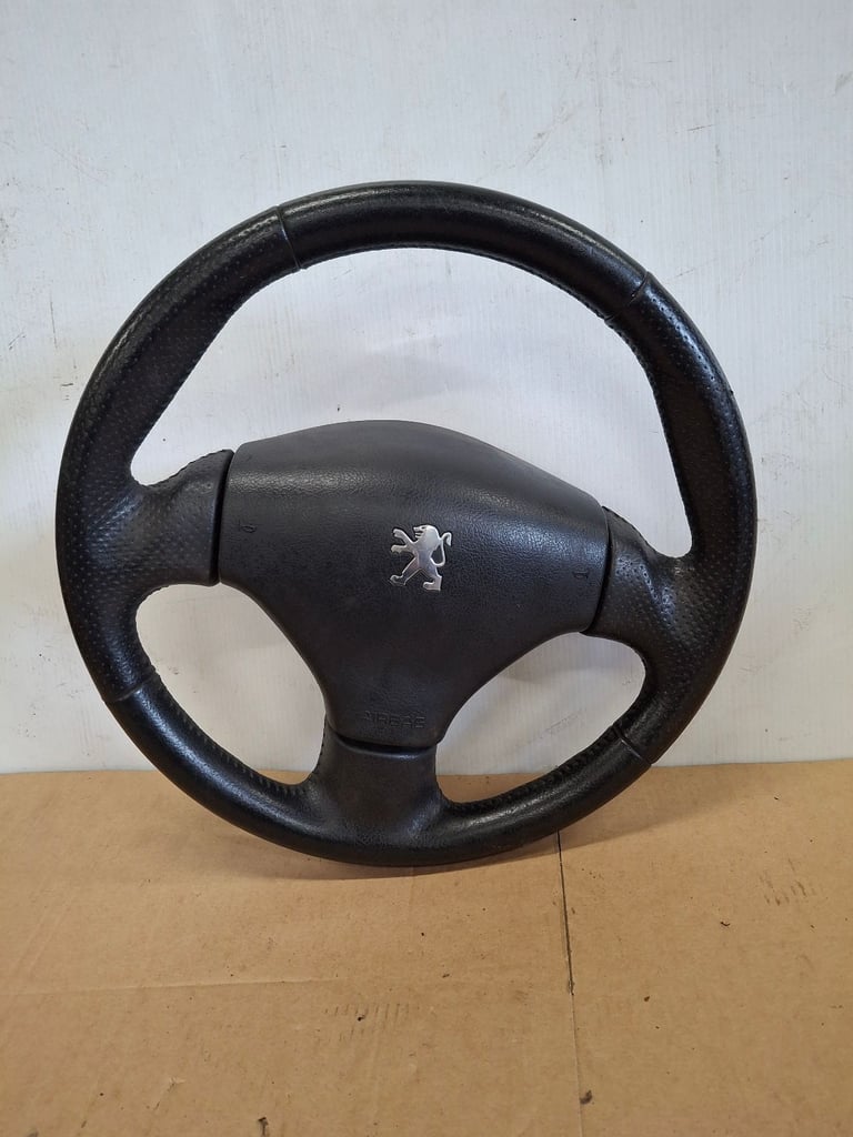 image for PEUGEOT 2009-2017 COMPLETE STEERING WHEEL WITH AIRBAG 
