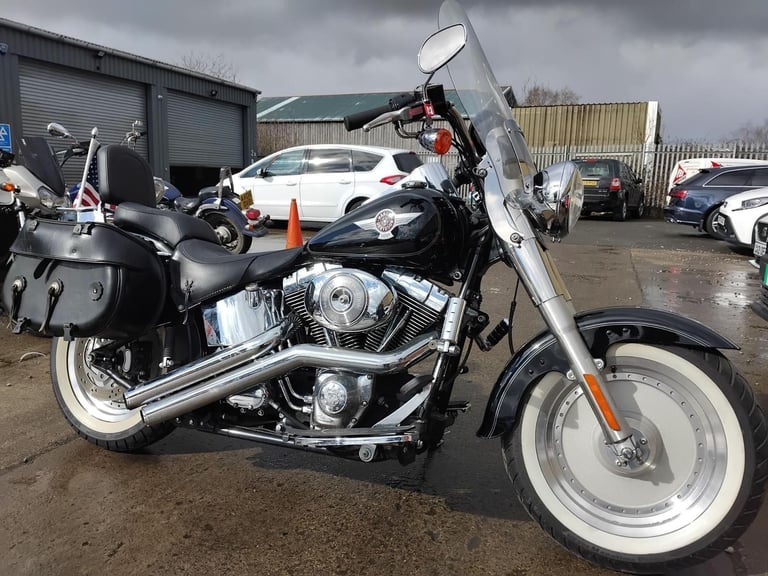 2005 55 HARLEY-DAVIDSON FLSTFI FATBOY FUEL INJECTED CUSTOM CRUISER LOW MILES