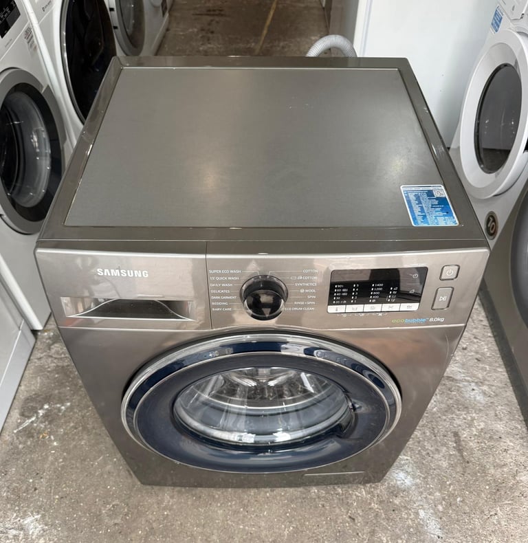 Samsung ecoBubble Grey Washing Machine With Free Delivery N Warranty 