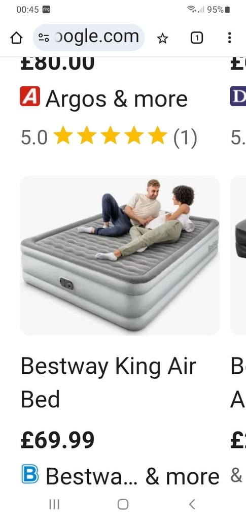image for Bestway blow up electric kingsize