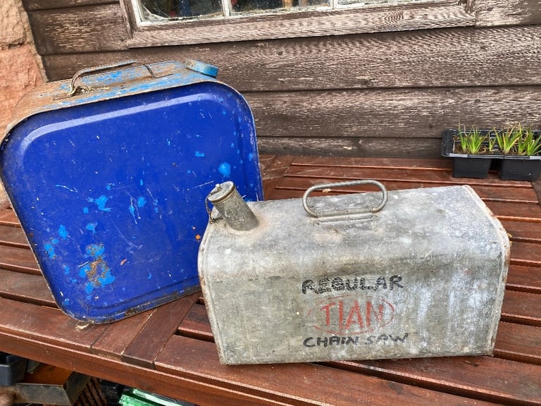 image for Vintage steam punk petrol cans £25 ono 