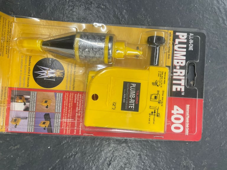 Tajima Plumb-Rite 400 All-in-One Plumb Bob Setter – 400g Bob – New & Sealed