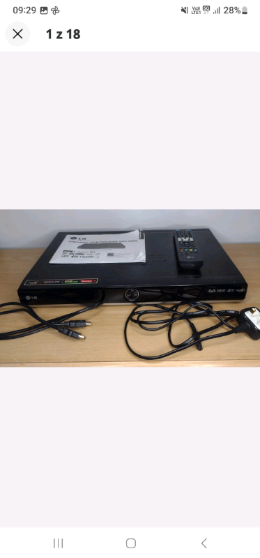 LG RHT497H DVD Recorder Freeview Plus + DVB-T HDD / 160GB DVR Black W | in  Blandford Forum, Dorset | Gumtree