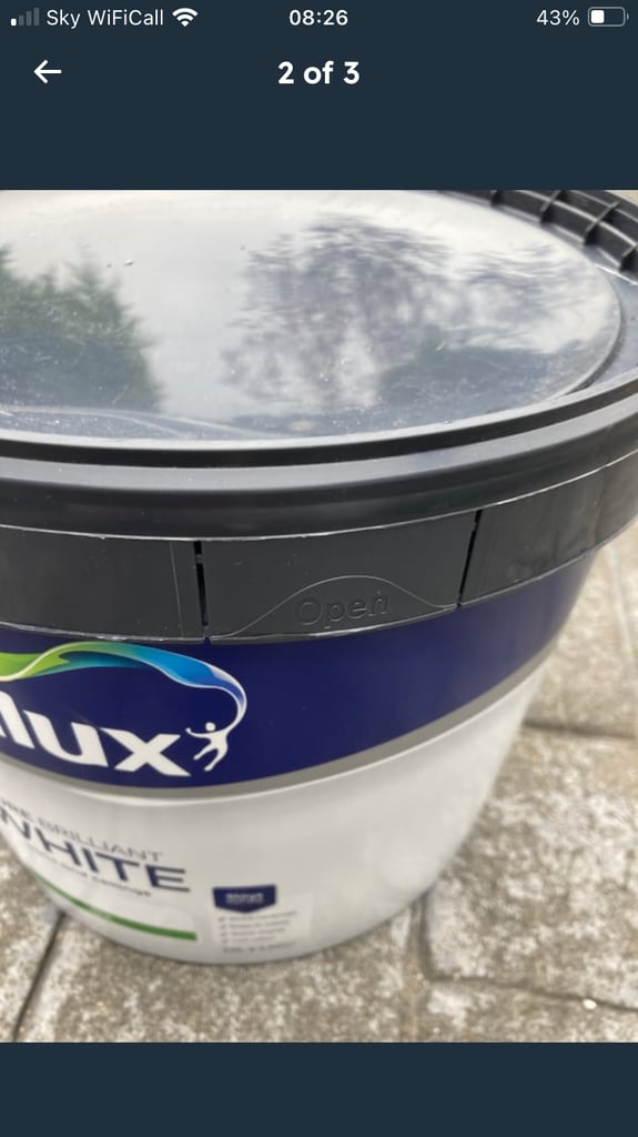 10 litre tub Dulux White Paint - New, unopened