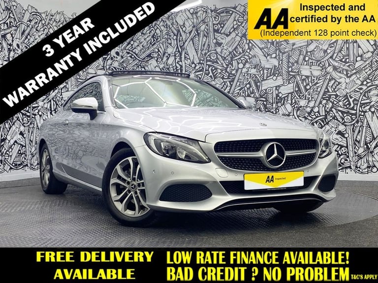 image for 2018 Mercedes-Benz C Class 2.0 C200 Sport (Premium) Coupe 2dr Petrol G-Tronic+ Euro 6 (s/s) (184 ...