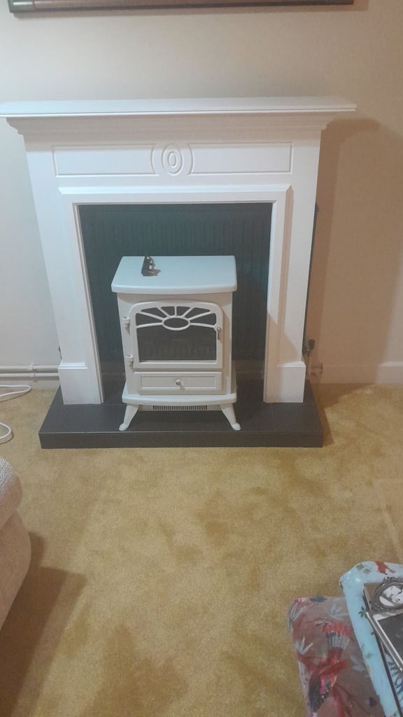 image for Electric woodburner and surround