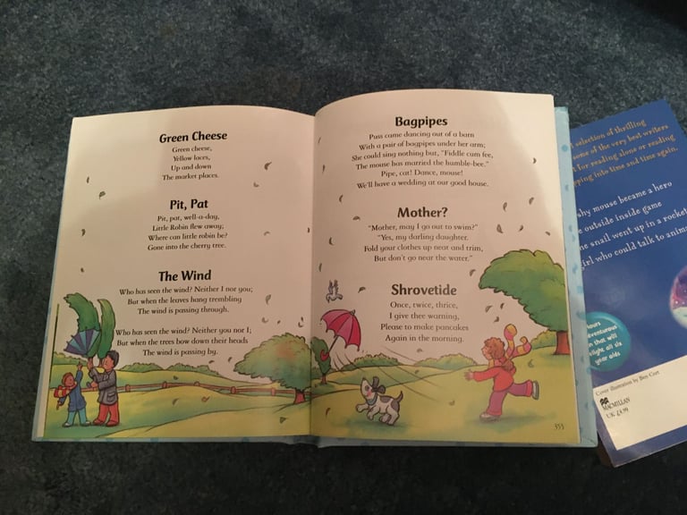 2 Books - 365 Stories and Rhymes Treasury and adventure stories for 6-year-olds