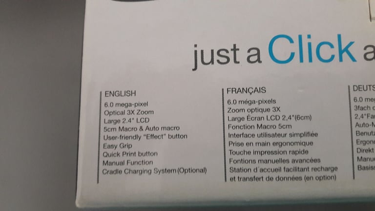 Digital Camera Samsung Digimax S600 with 6 mega pixels – post or collect