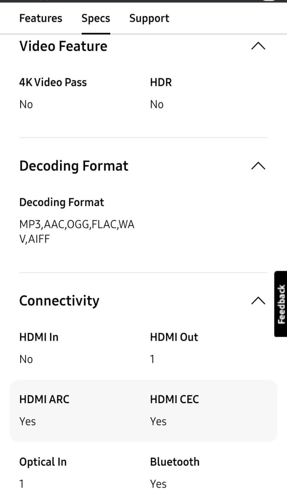 Samsung 450F Soundbar Unboxed Brand New