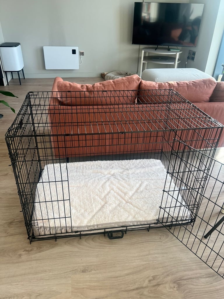 New Dog Crate + Cover + Orthopedic Mattress 