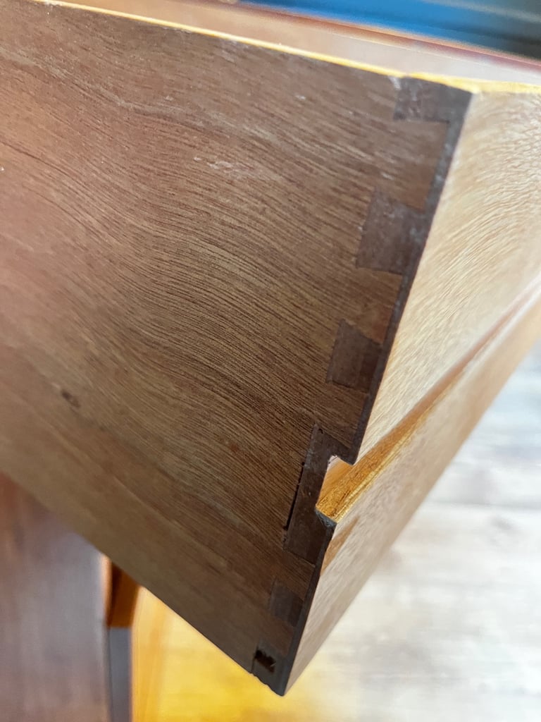 Vintage Mid-Century Chest of Drawers in light Teak