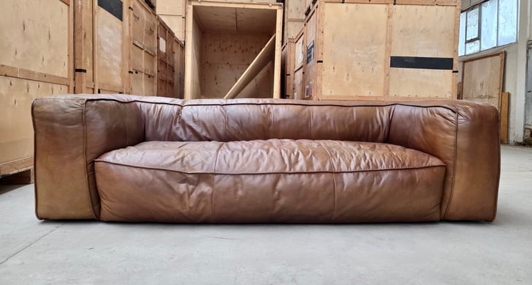 Timothy Oulton leather sofa
