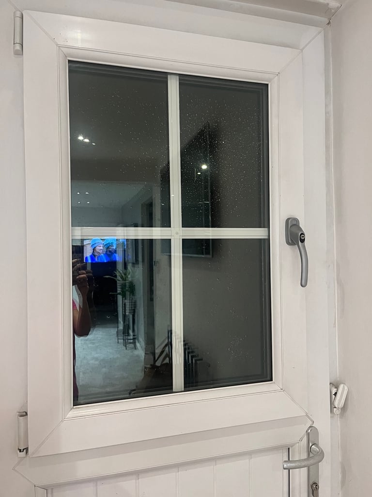 Upvc white barn door