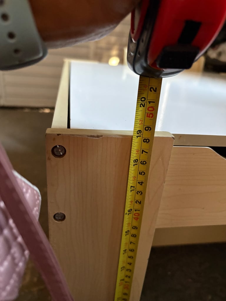 Children’s table and chair with storage