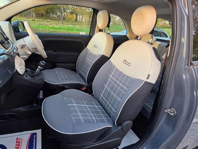 2018 Fiat 500 1.2 Lounge Euro 6 (s/s) 3dr Hatchback Petrol Manual