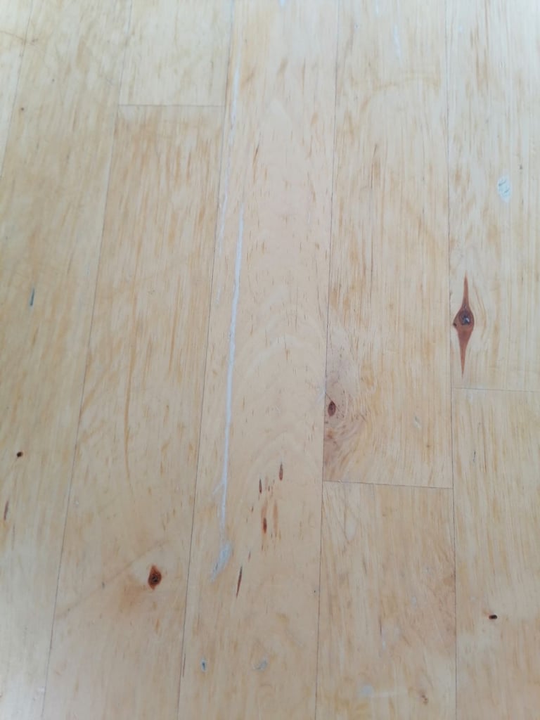 Solid birch IKEA table.