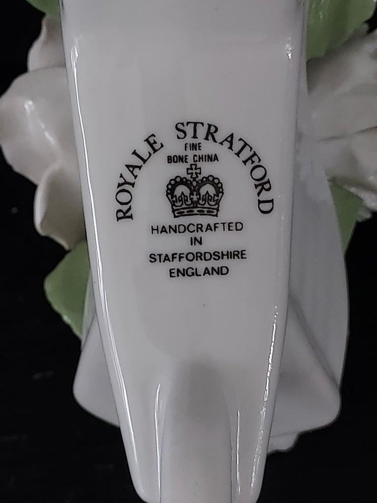 Vintage Royale Stratford Fine Bone China Floral Bouquet in Wheelbarrow