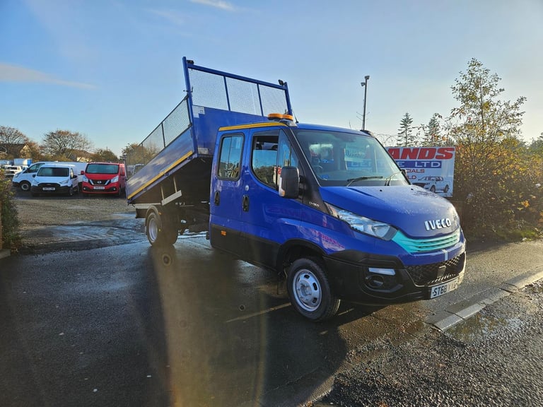 2019 ON 68 PLATE IVECO DAILY 3.0LITRE SOCIS L2 CREWCAB TIPPER ULEZ FREE ZONE