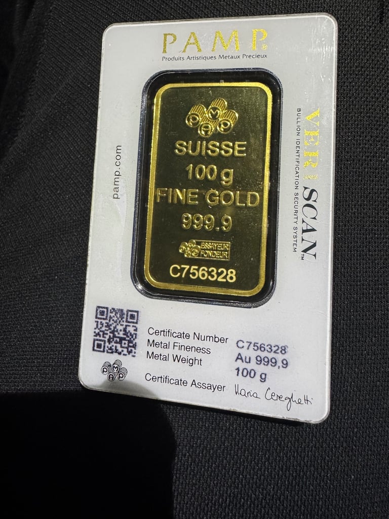 100G Pamp gold Bar