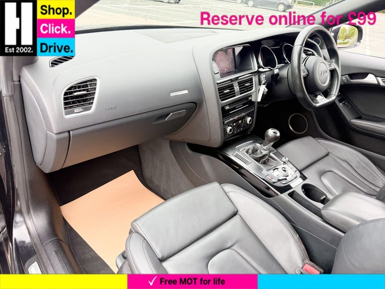 2013 Audi A5 2.0 TDI Black Edition Coupe 2dr Diesel Manual Euro 5 (s/s) (177 ps) COUPE Diesel Manual