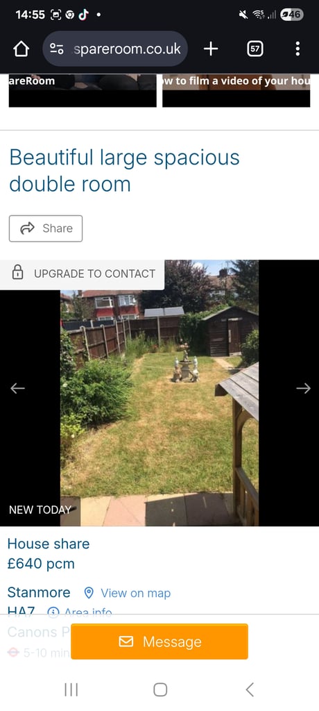 Spacious double room in shared house