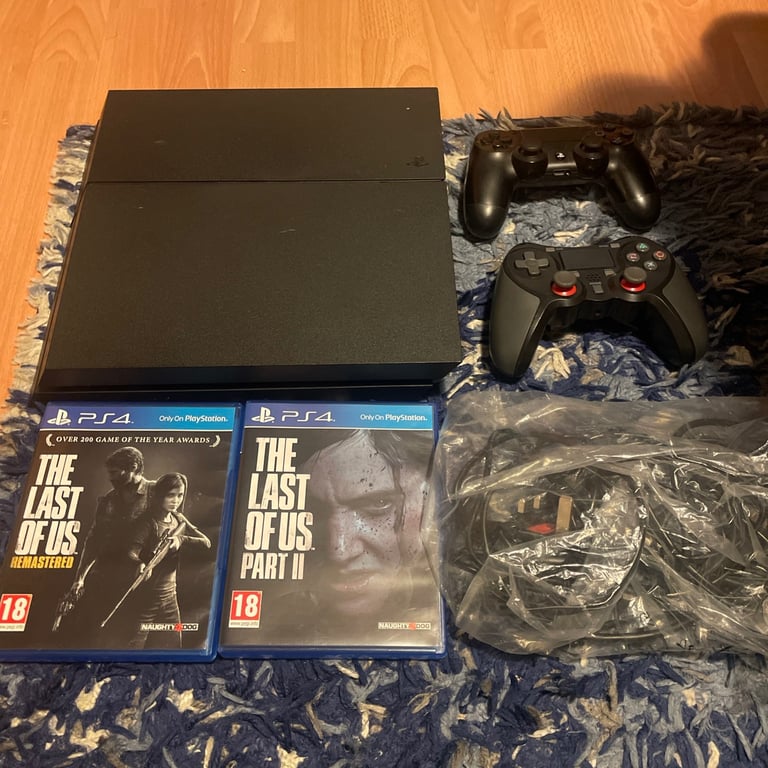 image for PS4 1TB model with controllers and The last of us bundle