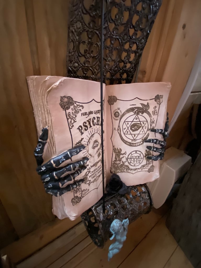 Gothic psychic Nemesis now spell book and stand 