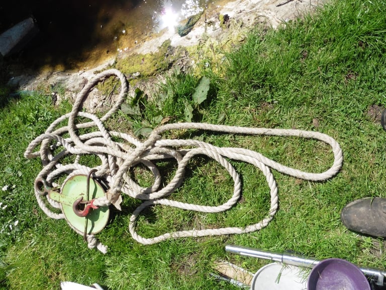 image for Jenny-jinny-Scafold wheel with 23 metre rope & hook