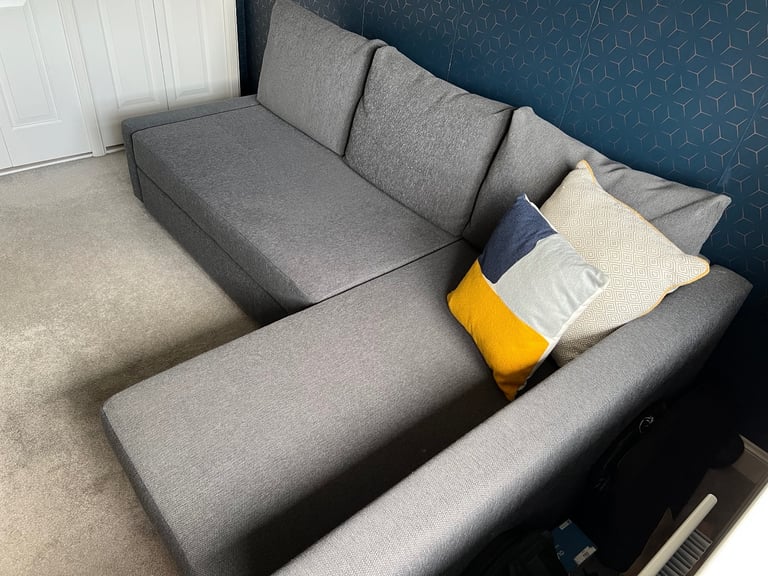 IKEA - FRIHETEN Corner sofa-bed with storage, Skiftebo dark grey - IMMACULATE- RRP £599