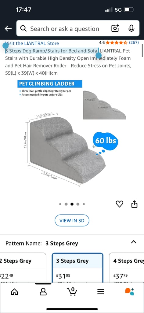 Small pet cat dog foam stairs ramp booster Pet equipment accessories