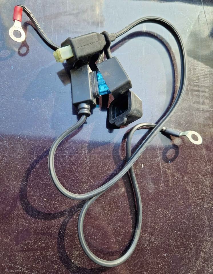 Motorcycle/Scooter permanent battery charging lead