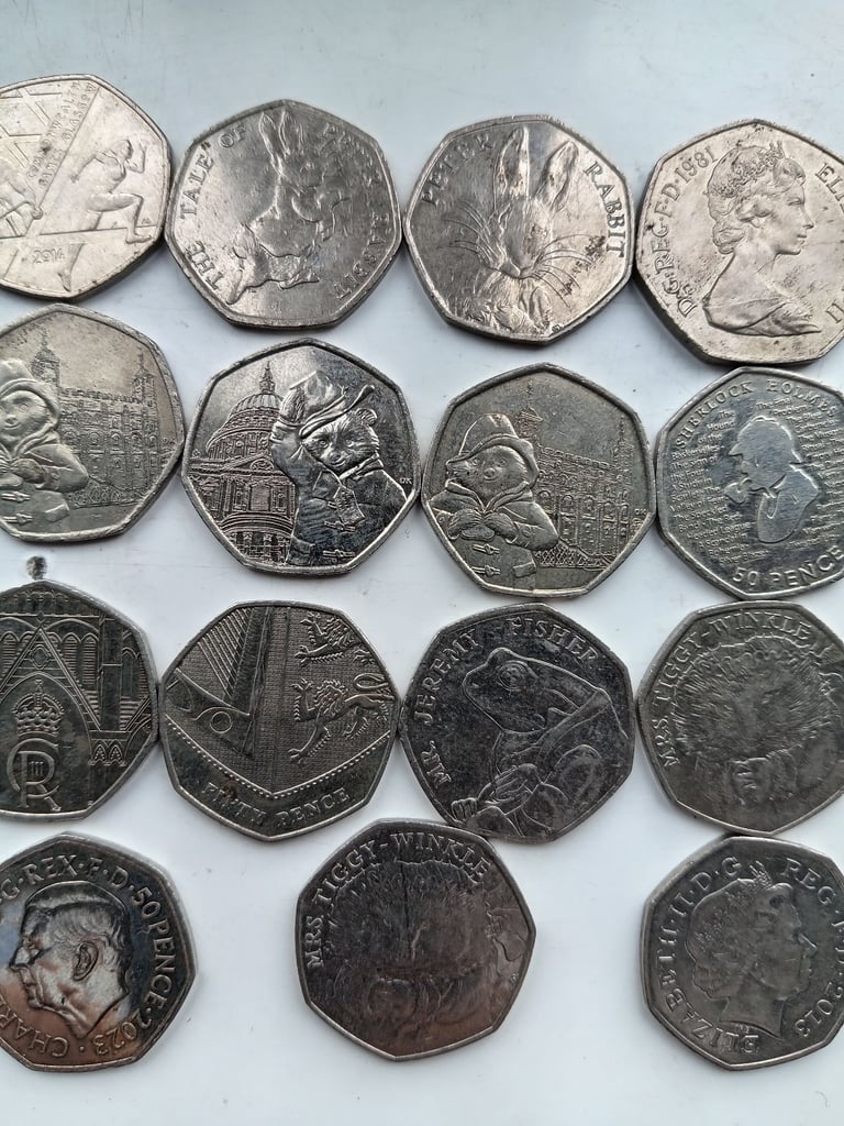 Collectable 50p coins 