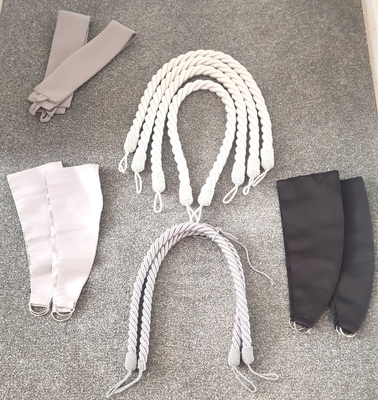 image for Curtain Tie Backs joblot qty 6 pairs ropes