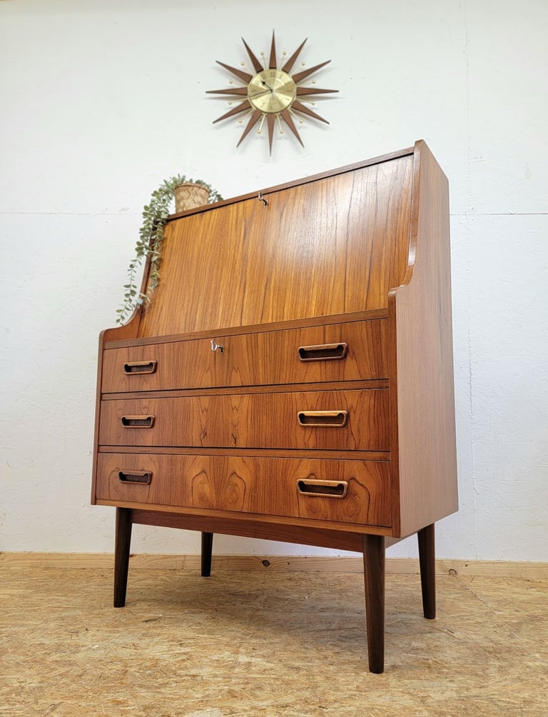 Retro Danish Gunnar Nielson Tibergaard Teak Bureau/Desk - Mid Century G-Plan Era