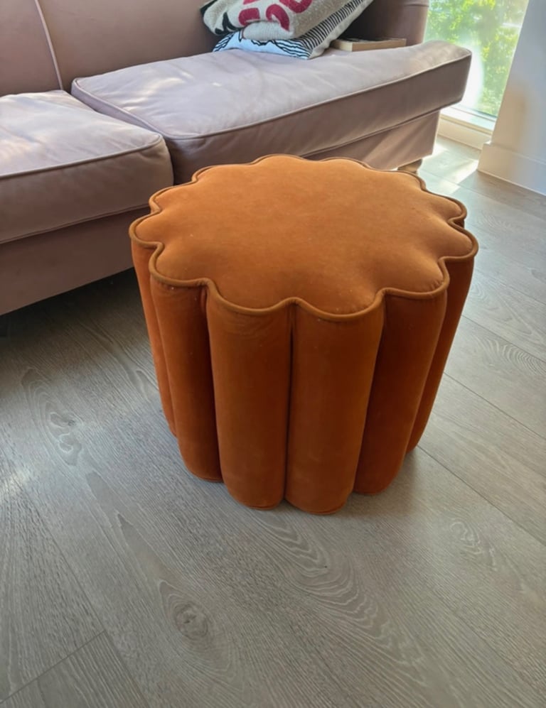 Orange Pumpkin Footstool - collection only