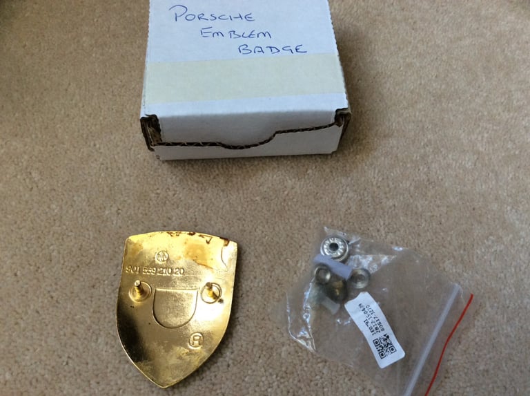 Porsche Bonnet Hood Crest Badge Emblem 