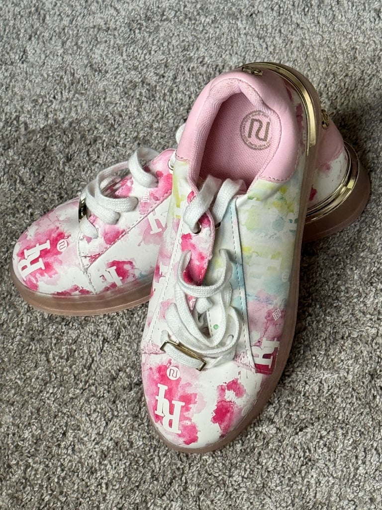 image for River Island Girls Shoes Trainers Size 3 New Unused Pink Stylish 